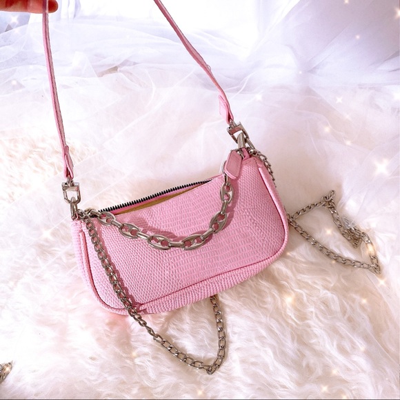 Indie Pink Handbags - 2 LEFT🔥PINK Candy Mini PU Leather Crossbody Shoulder Bag